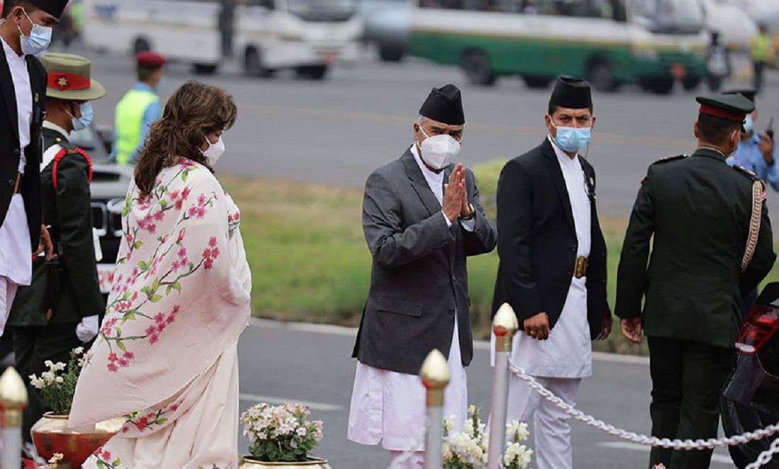 प्रधानमन्त्री देउवा भारत प्रस्थान