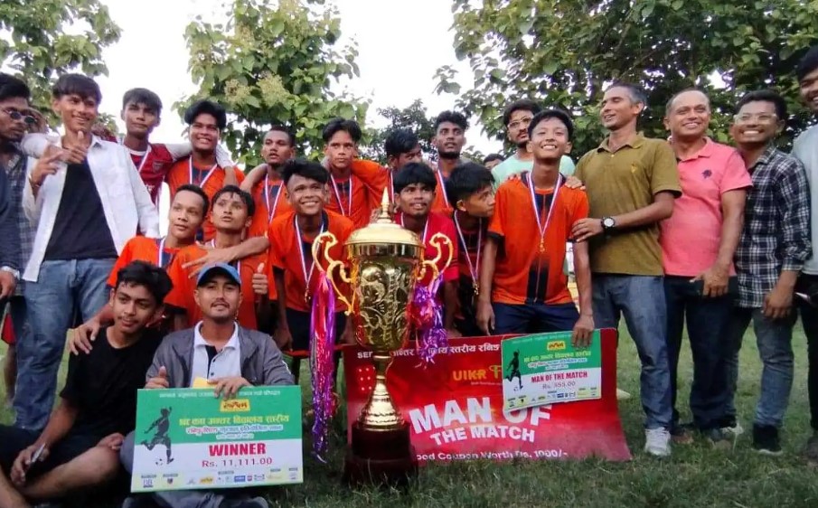जेभियर्सले जित्याे  एसइइ रनिङ्ग शिल्ड फुटबलको उपाधि
