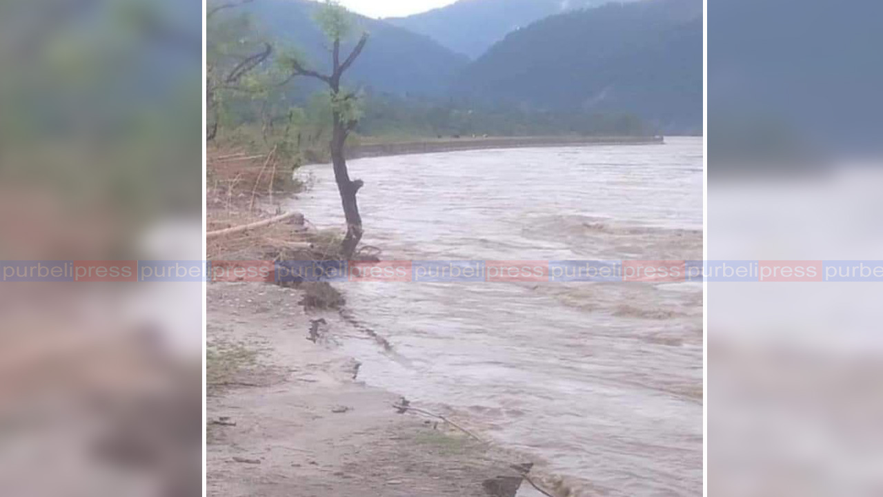 सप्तकोसीले धार बदल्यो, चार हजार घर उच्च जोखिममा
