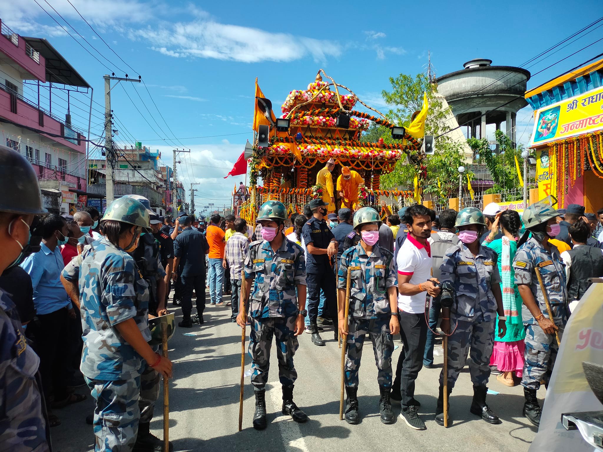 विराटनगरमा सुरु भयो राधाकृष्ण रथ यात्रा