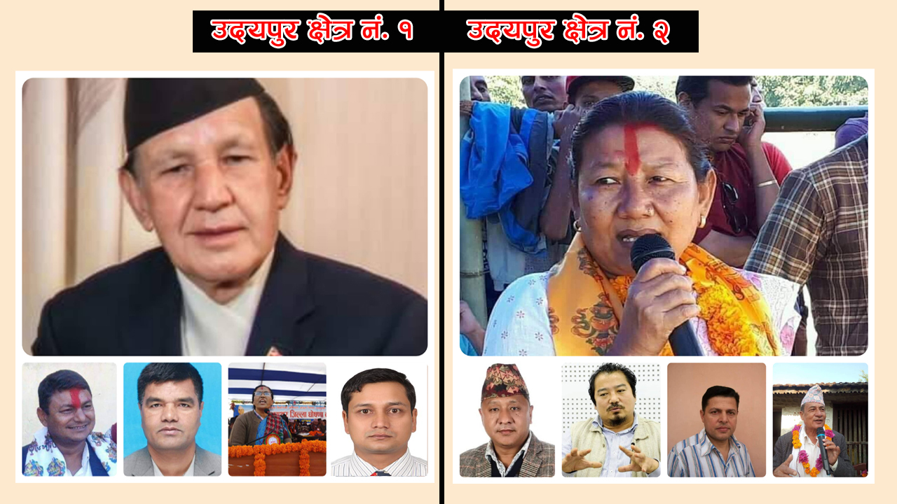 उदयपुर-१ मा कांग्रेस ढुक्क, २ मा गठबन्धनलाई सकस