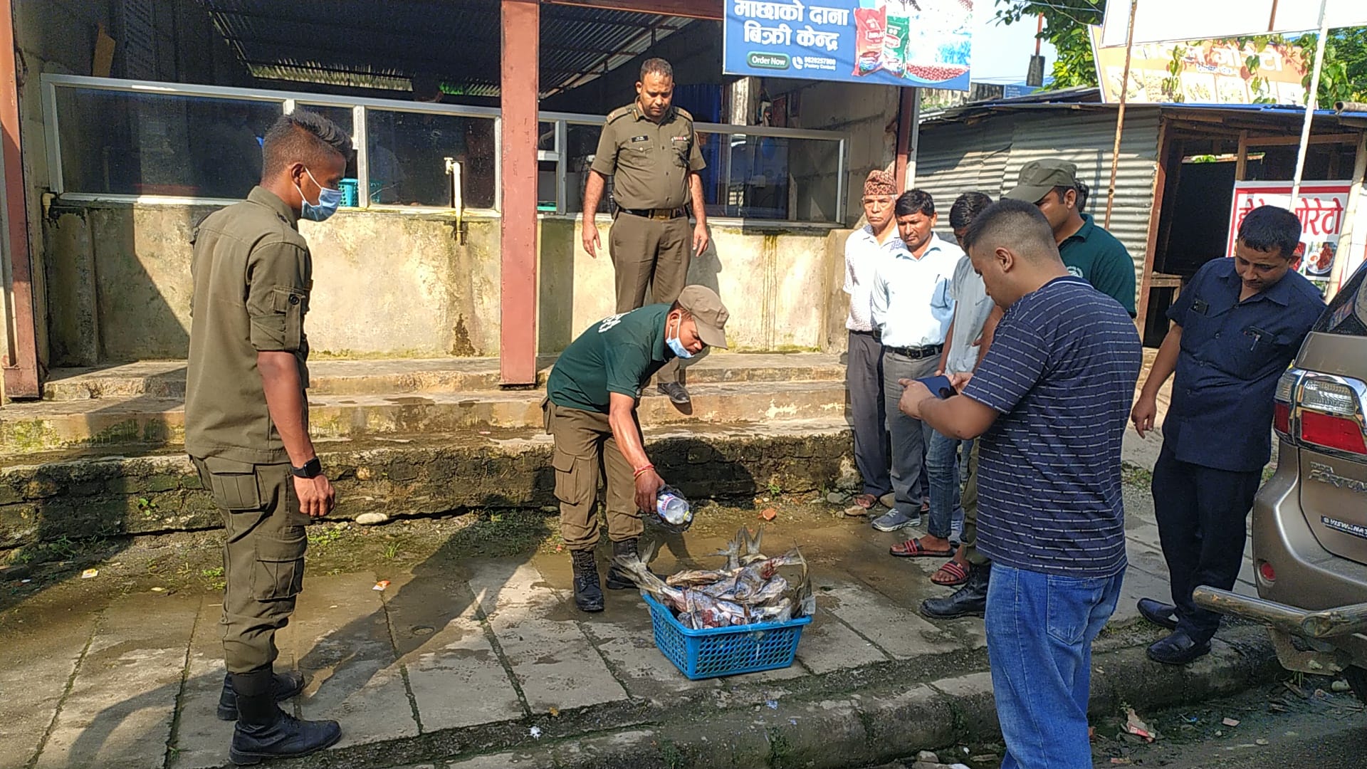 विराटनगरमा खसीको भन्दै बाख्राको मासु बिक्री