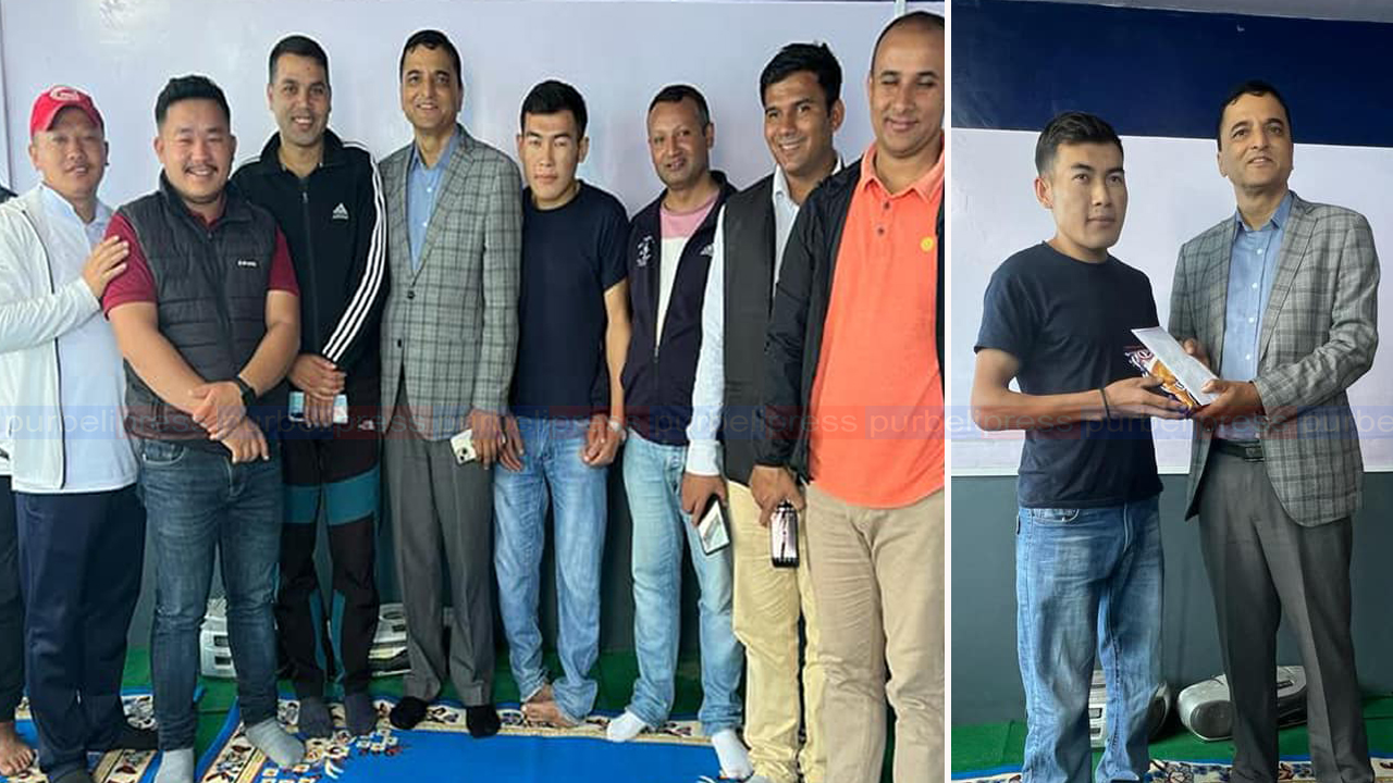 जन्मदिनमा अशक्त विद्यार्थीलाई एमाले सचिव भट्टराईको सहयोग