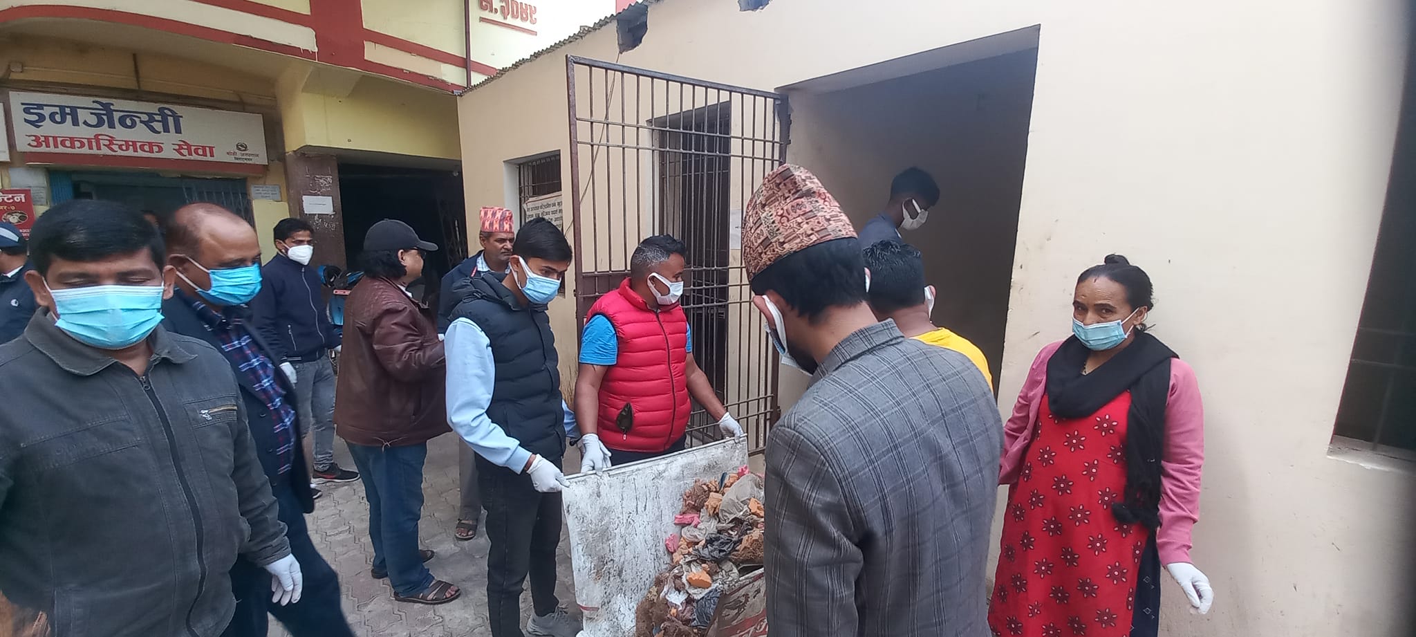 कोसी अस्पतालमा सरसफाई