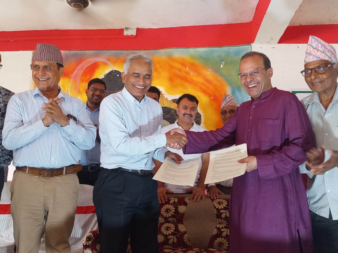 मिनेन्द्र रिजालले गरे बाल अस्पताललाई ५० लाख रुपैयाँ सहयोग