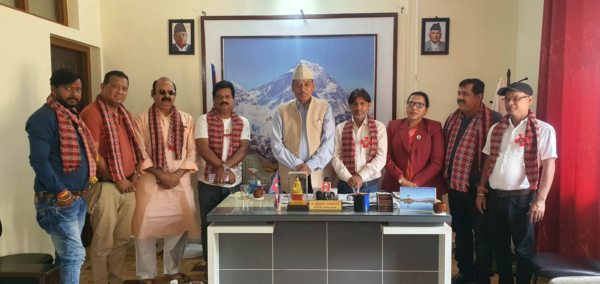 भारतीय पर्यटकलाई सगरमाथा क्षेत्र भ्रमण गर्न मन्त्री राजभण्डारीद्वारा आग्रह