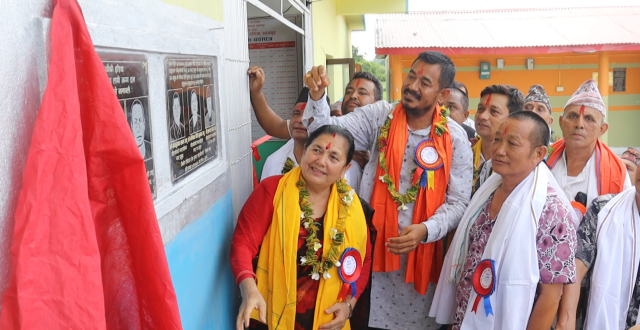 उदयपुरको चौदण्डीगढीमा स्वास्थ्य चौकी भवनको उद्घाटन