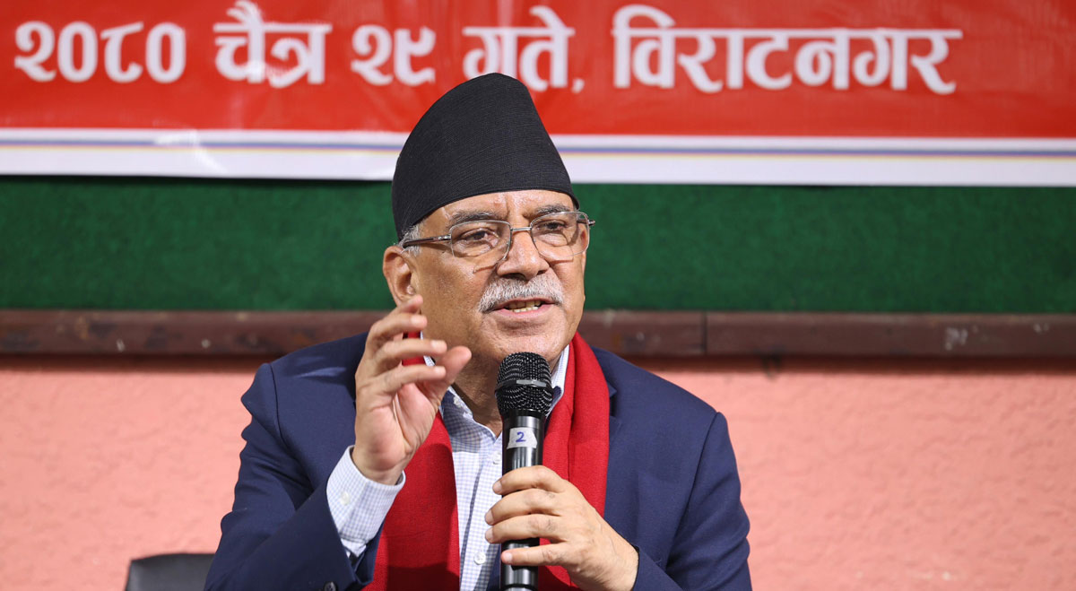 ओली अध्यक्ष रहुन्जेल बाम एकता नहुने प्रचण्डको भनाइ