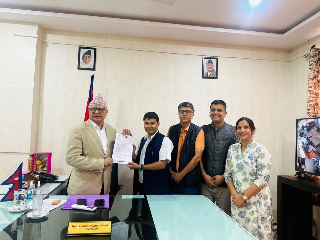 विराटनगरको विकासका मागसहित मुख्यमन्त्रीलाई ज्ञापनपत्र
