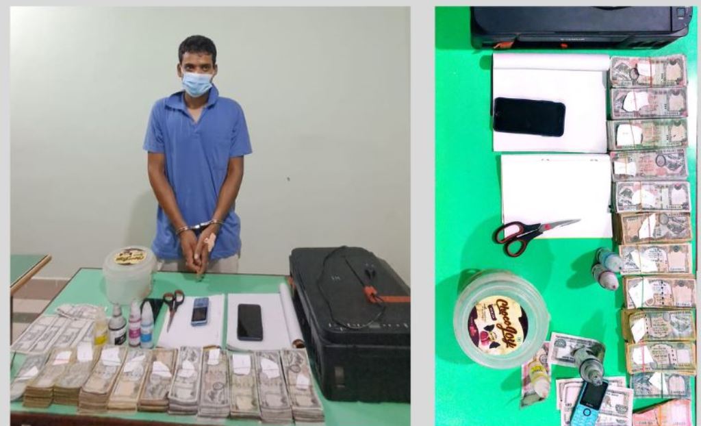 झापामा नक्कली नोट छाप्ने युवक पक्राउ, लाखौँ रुपैयाँ बराबरको खोटा मुद्रा बरामद